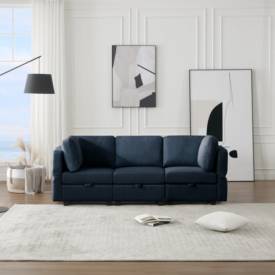 Oversized Modular Sectional Convertible Fabric