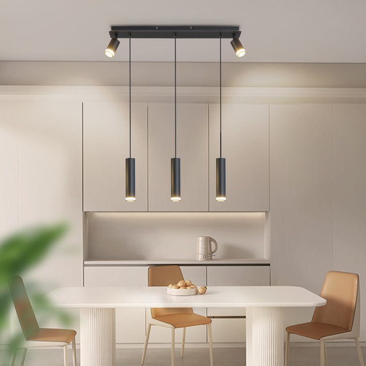 Angelina 5 Light Cylinder Kitchen Island Pendant