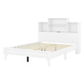 Queen Size Storage Platform Bed Frame With 4 Open