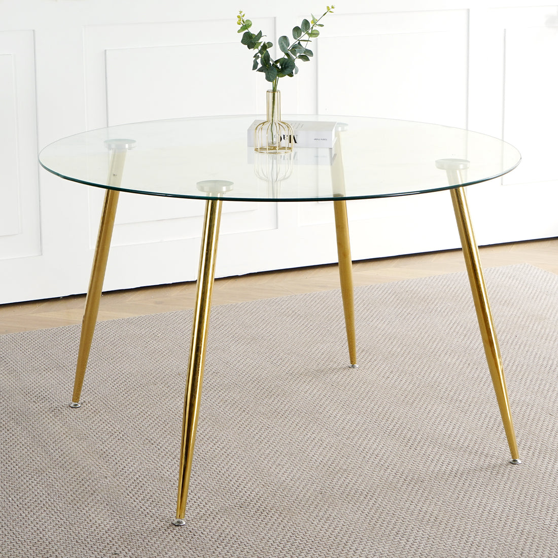 Modern Simple Glass Table, High Quality Tempered