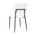 Modern Beige Simple Dining Chair Fabric