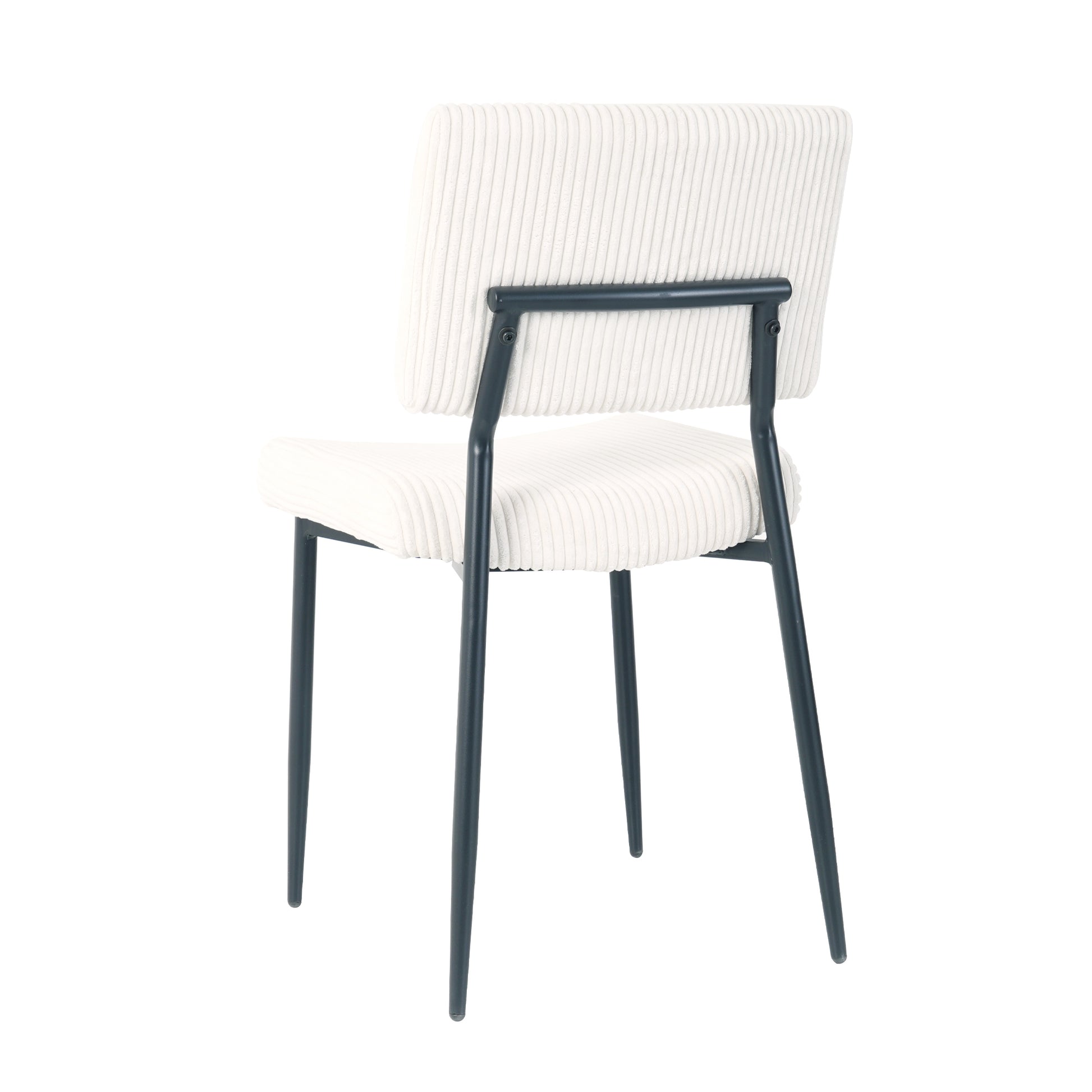 Modern Beige Simple Dining Chair Fabric