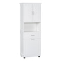 Tall Bathroom Cabinet With Laundry Basket, Large