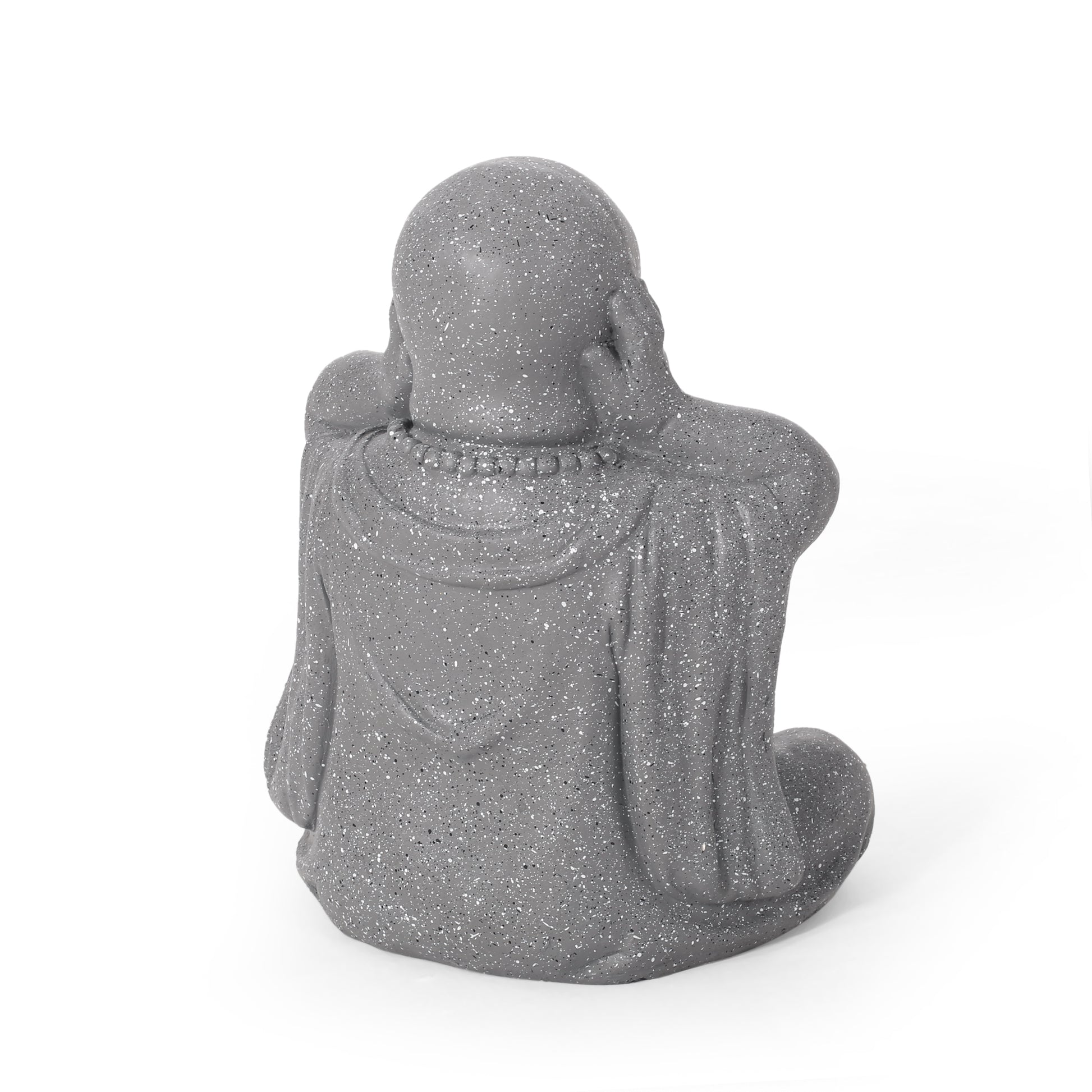 Harrod Outdoor Monk Statue, Stone Gray stone gray-magnesium oxide