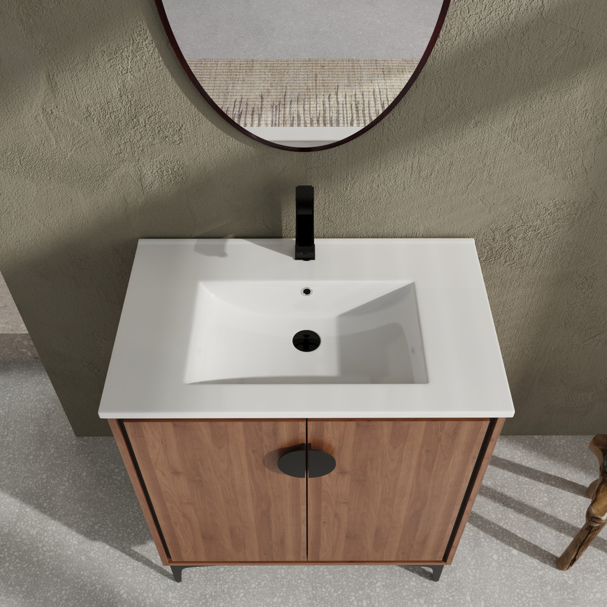 30 "Bathroom Vanity, 2 Doors, Bathroom Cabinet