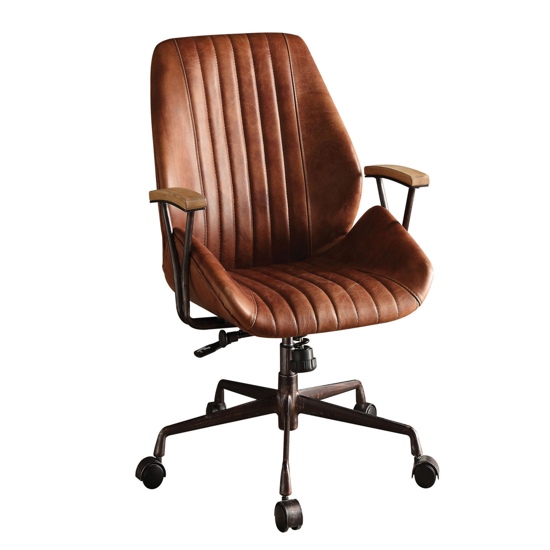 Cocoa Swivel Office Chair - Solid Brown Office