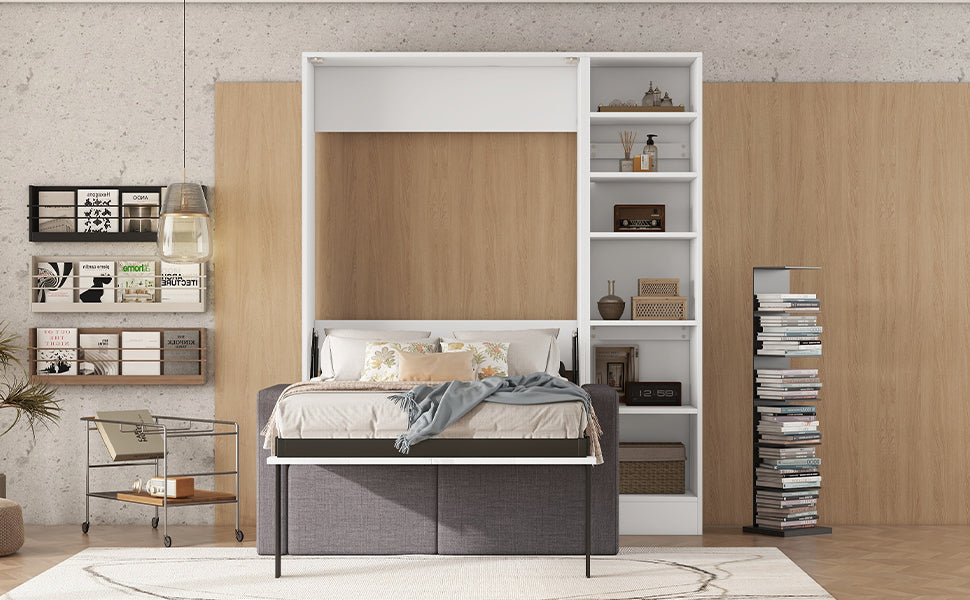 Twin Size Murphy Bed Wall Bed With Sofa,With -