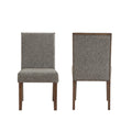 Quinn Chair Set Of 2 Dark Brown - Dark Brown Wood