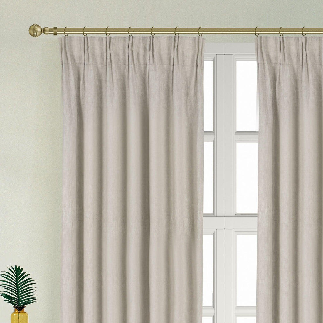 Newport Blackout Curtains For Bedroom, Linen