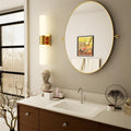 2 Light Bathroom Light Fixtures Gold Wall Sconce