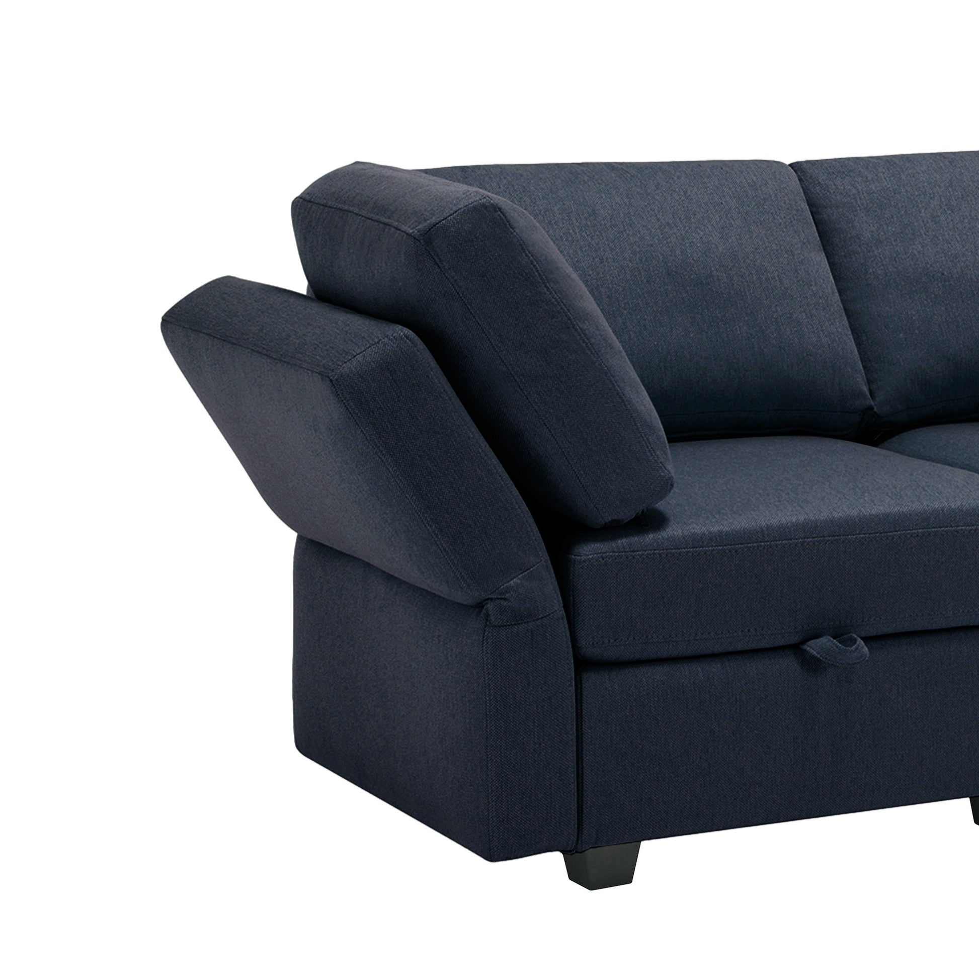 Convertible Sectional Sofa With Chaise, L Shaped