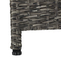 PUERTA 48IN SQUARE DINING TABLE black-rattan