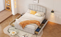 Full Size Upholstered Bed With 4 Storage