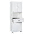 Tall Bathroom Cabinet With Laundry Basket, Large