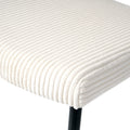 Modern Beige Simple Dining Chair Fabric