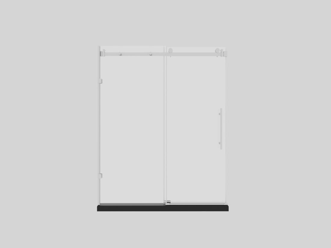 Frameless Sliding Glass Shower Doors 72" Width X