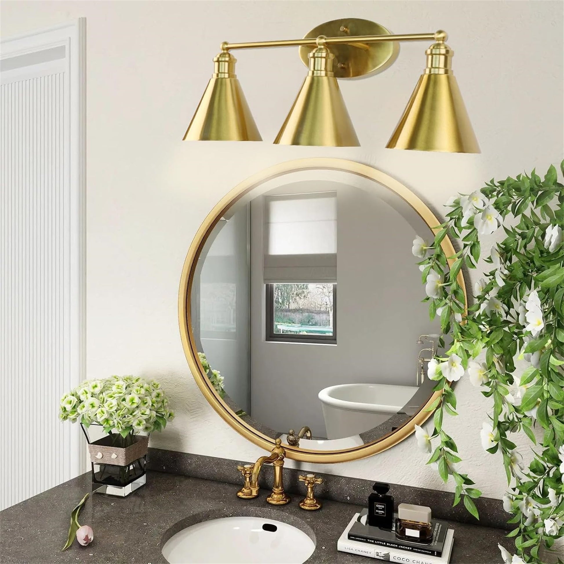 Wall Mounted 3 Light Bathroom Vanity Light