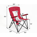 Steel Folding Chair Red - Red Seats 2 Steel