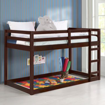 Espresso Twin Loft Bed With Ladder - Espresso