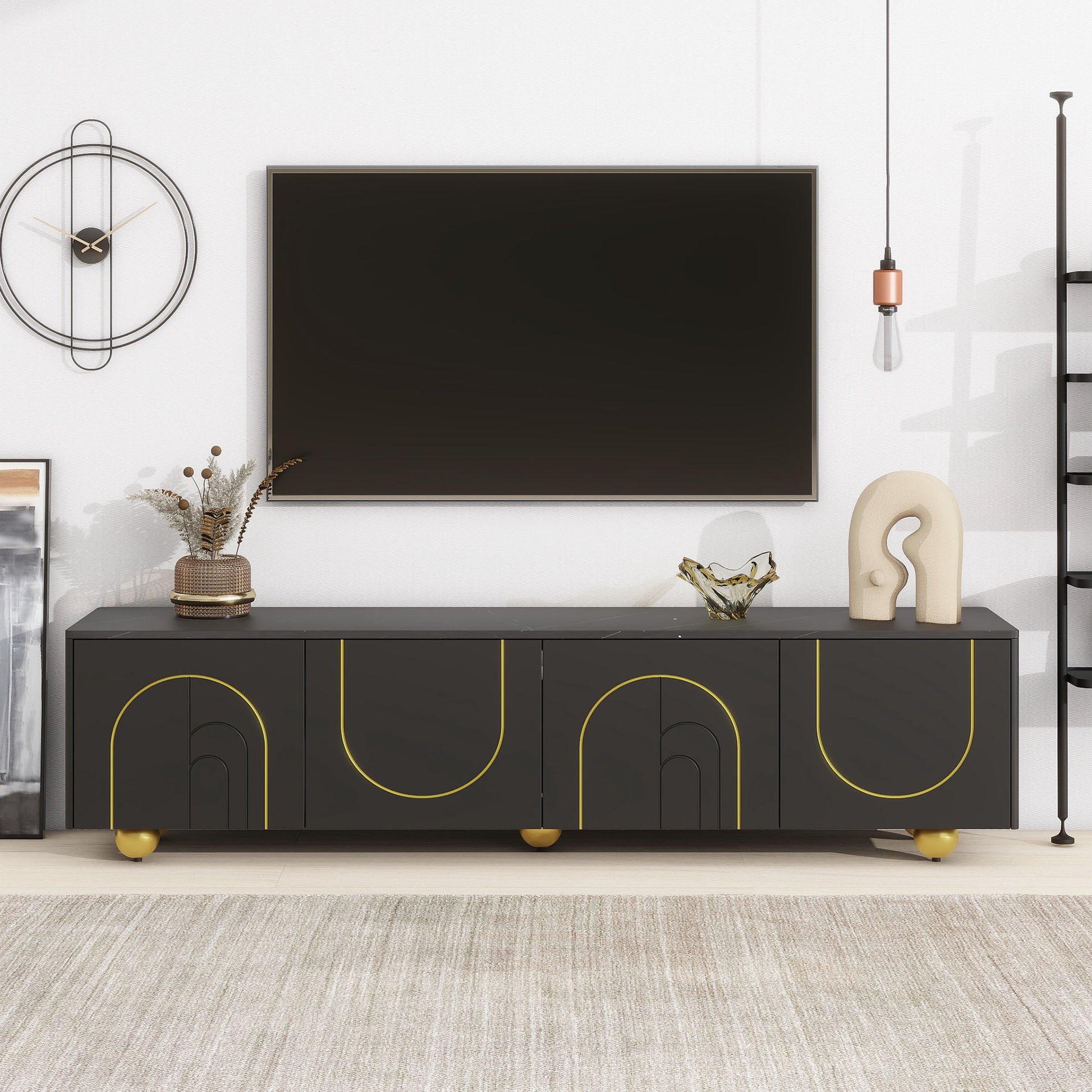 Modern Tv Stand For Tvs Up To 75 Inches,