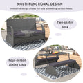 Outdoor Loveseat And Convertible To Four Seats