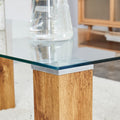 Glass Top Coffee Table,Tea Table, With Mdf Legs -