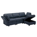 Convertible Sectional Sofa With Chaise, L Shaped