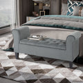 Homcom Button Tufted Storage Ottoman Bench