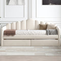 Twin Size Upholstered Daybed With 2 Drawers