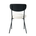 Boucle Modern Kitchen Dining Chair Bentwood