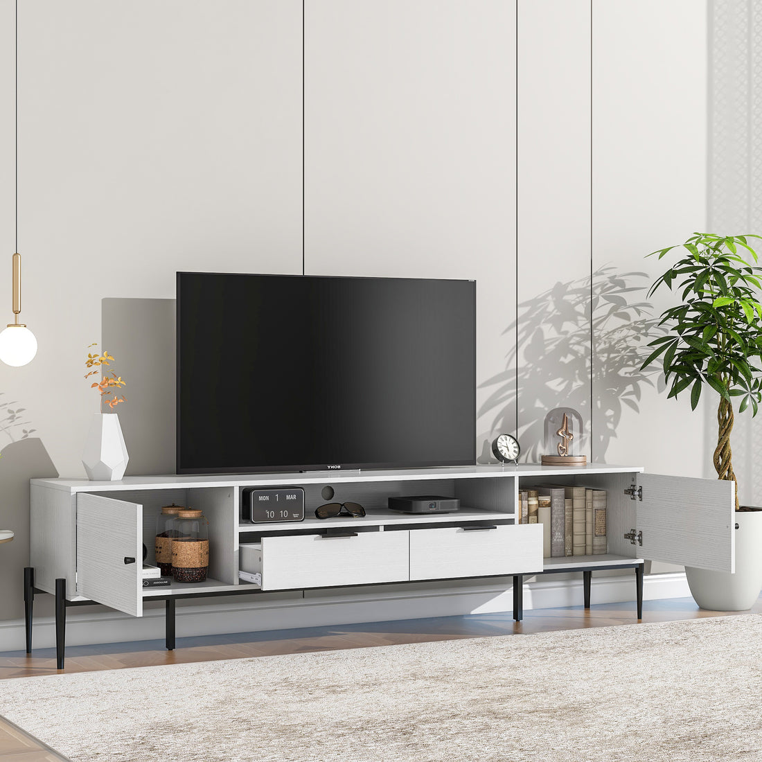 Modern Tv Console, Entertainment Center With