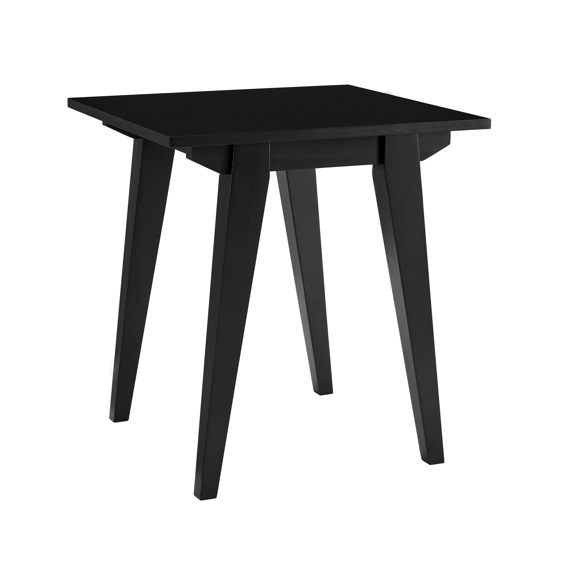 Japandi Minimal Solid Wood Side Table Black -