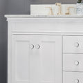 60'' Bathroom Vanity Cabinet Only, 4 Doors, 3 Drawers white-plywood