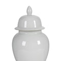 Decorative Porcelain Ginger Jar With Lidded Top -
