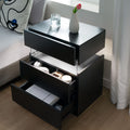 Led Nightstands 3 Drawer Dresser For Bedroom End