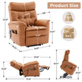 Dual Motor Power Lift Recliner Chair For Elderly,