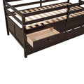 Low Loft Bed Twin Size With Full Safety Fence -