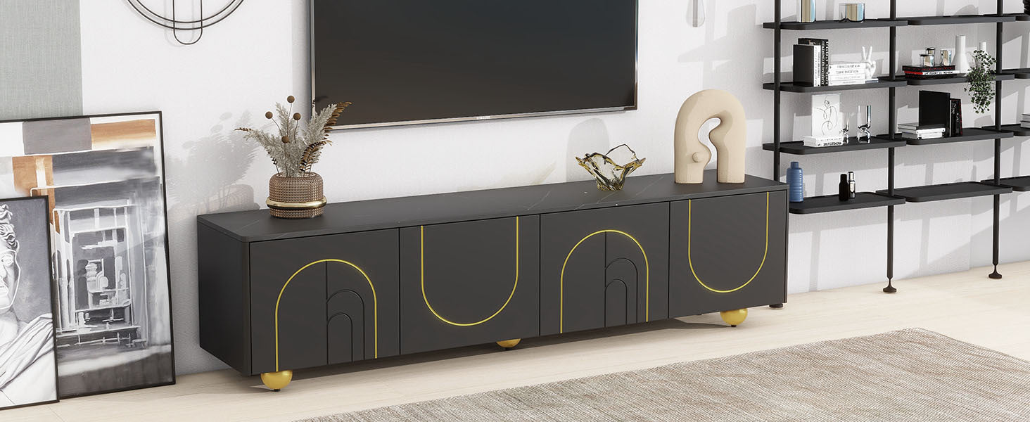 Modern Tv Stand For Tvs Up To 75 Inches,