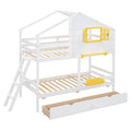 Twin Over Twin Bunk Bed With 2 Drawers, 1 Storage