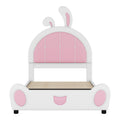 Twin Size Upholstered Platform Bed With Rabbit