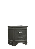 Brooklyn Modern Style Nightstand made with Wood in gray-2