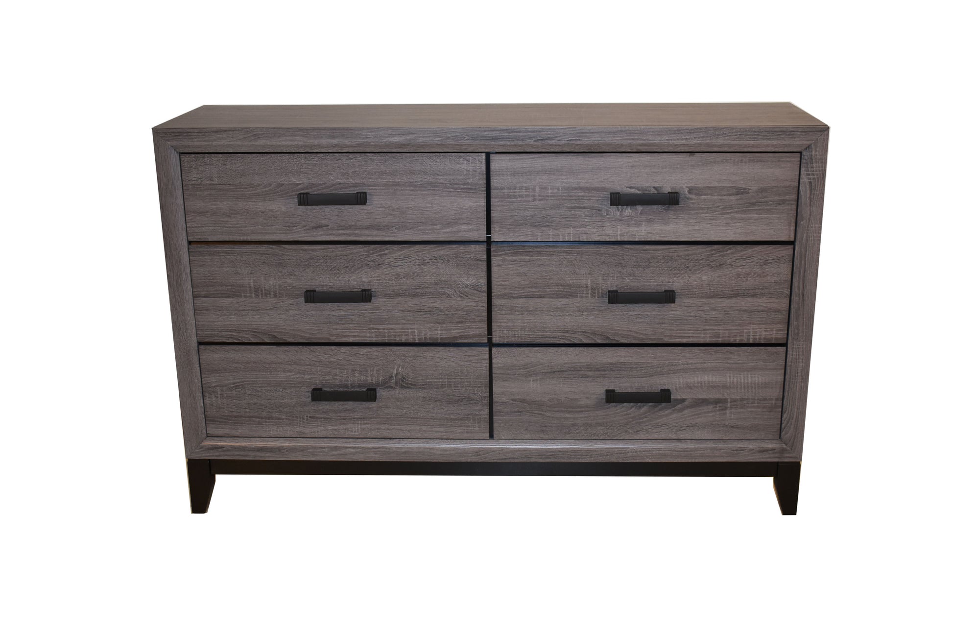 Sierra Contemporary Style 6 Drawer Dresser Made with gray-drawer-5 drawers & above-bedroom-ball