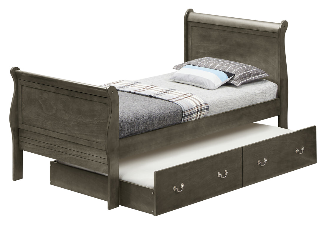 Louis Phillipe G3105G Ttb Twin Storage Bedgray -