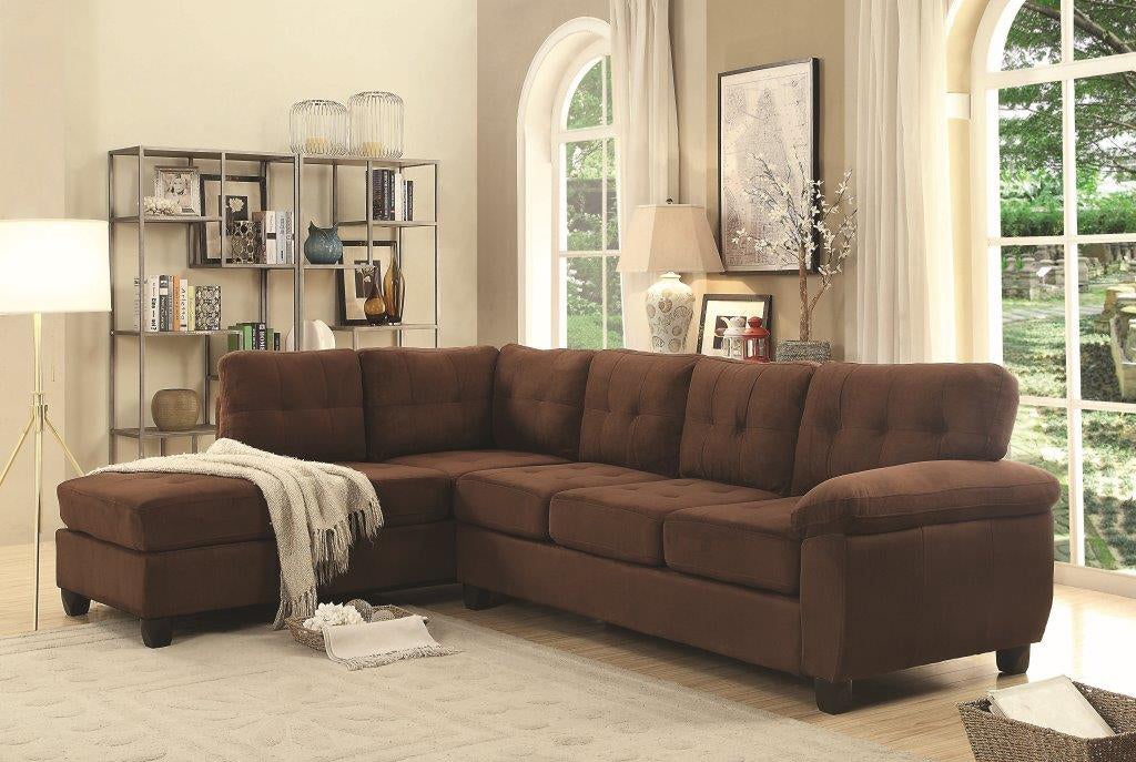 Gallant G902B SC Sectional , CHOCOLATE chocolate-foam-microfiber