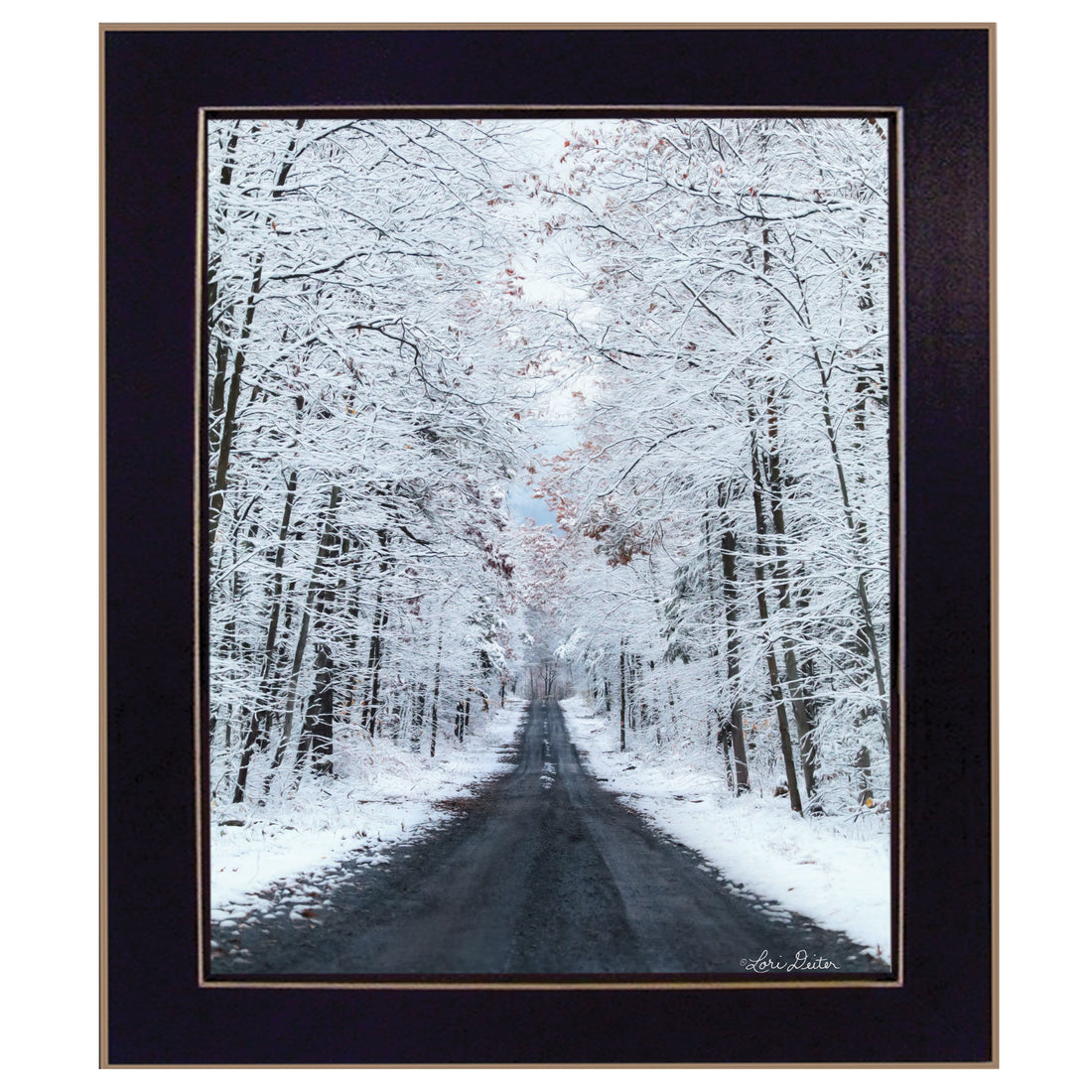 "All Roads lead Home winter lane " by Lori Deiter