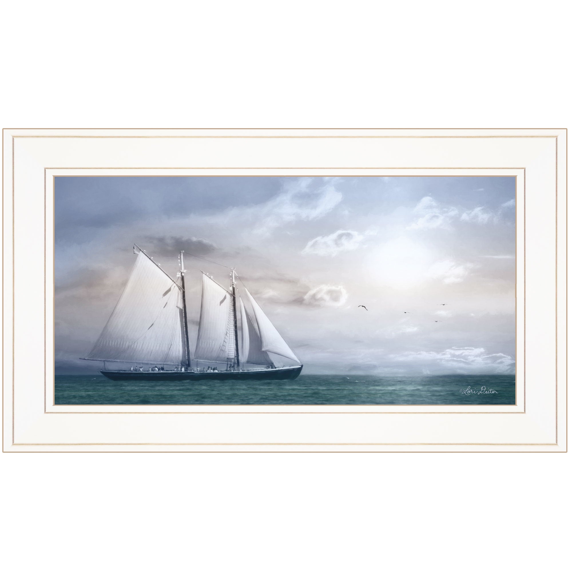 "Adventure on the Seas" by Lori Deiter, Ready to Hang multicolor-paper