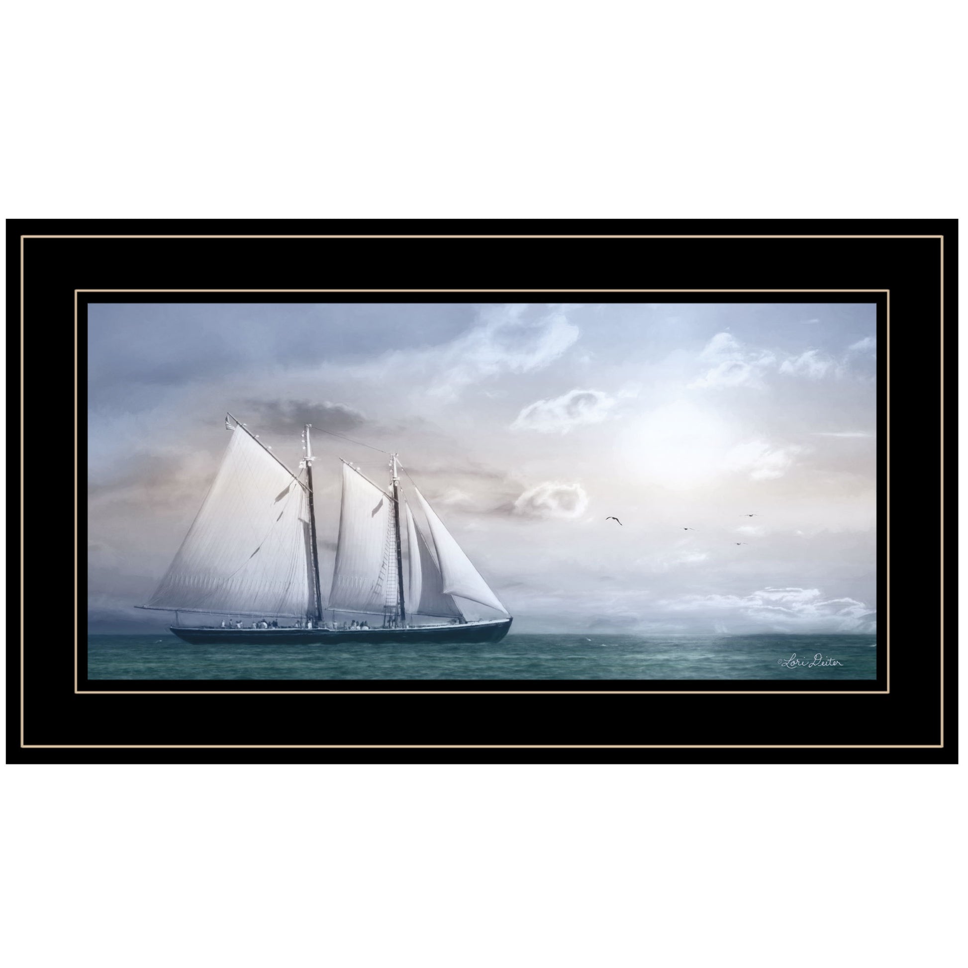 "Adventure on the Seas" by Lori Deiter, Ready to Hang multicolor-paper