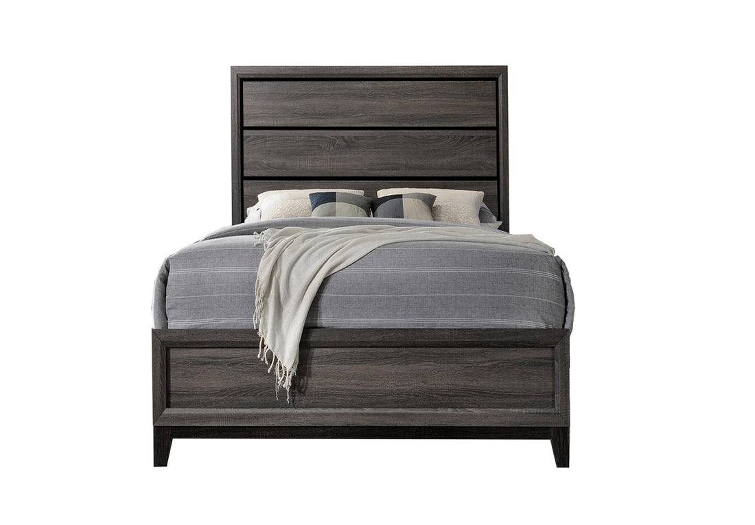 Sierra King Size Contemporary Bed Made with Wood