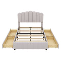 Full Size Upholstered Bed With 4 Storage