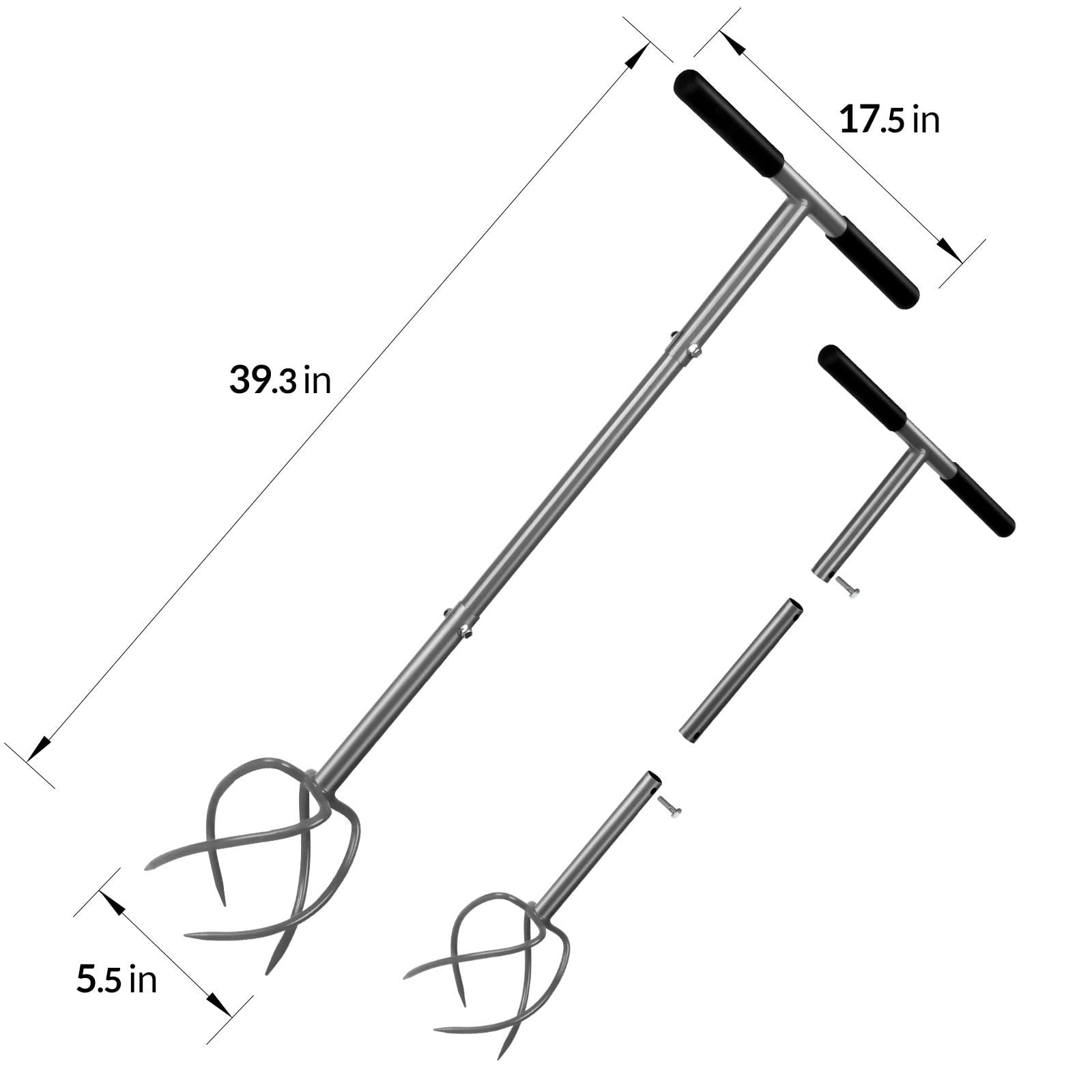 Upgrade Twist Tiller Manual Hand Tiller Garden